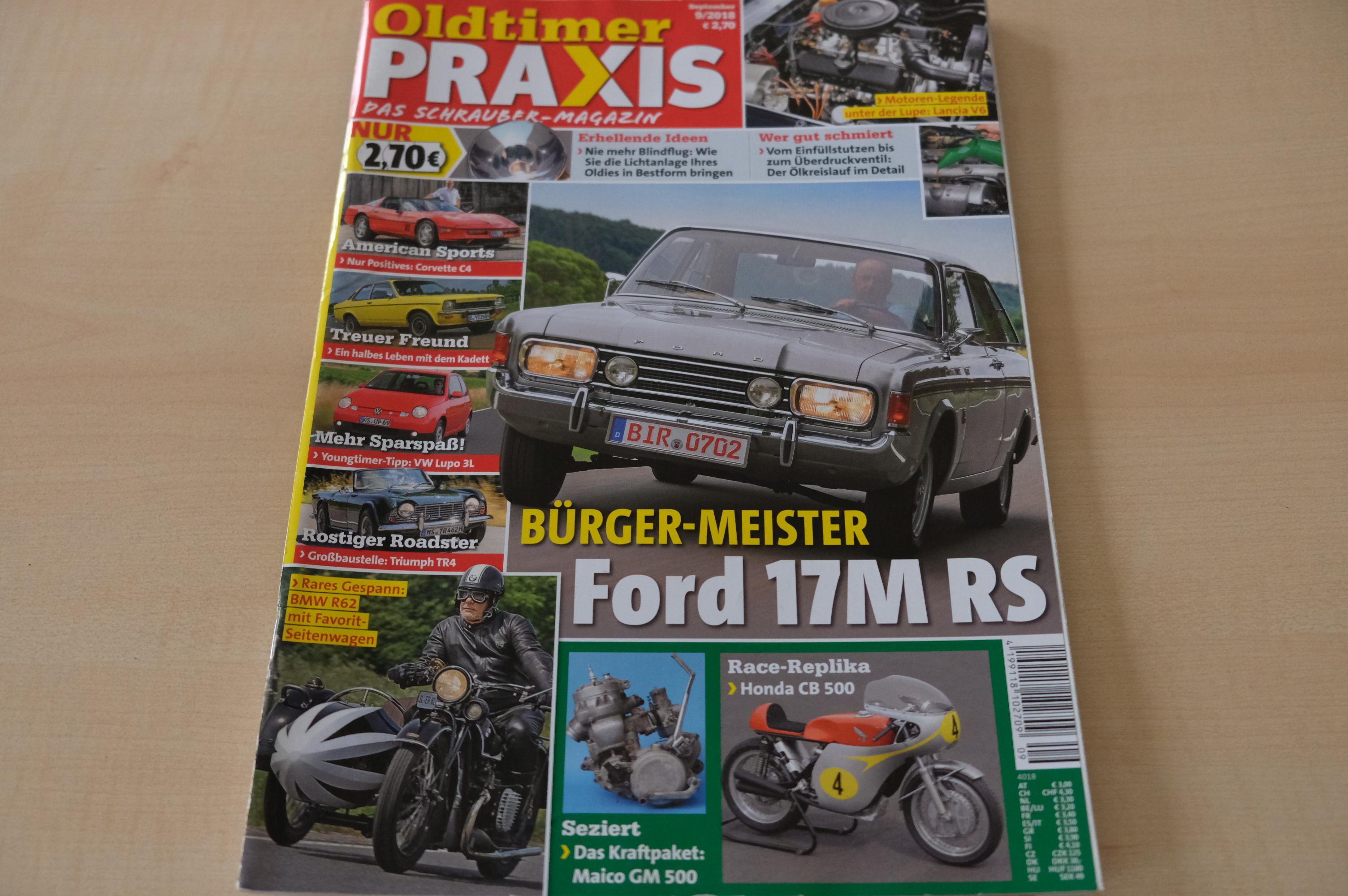 Deckblatt Oldtimer Praxis (09/2018)